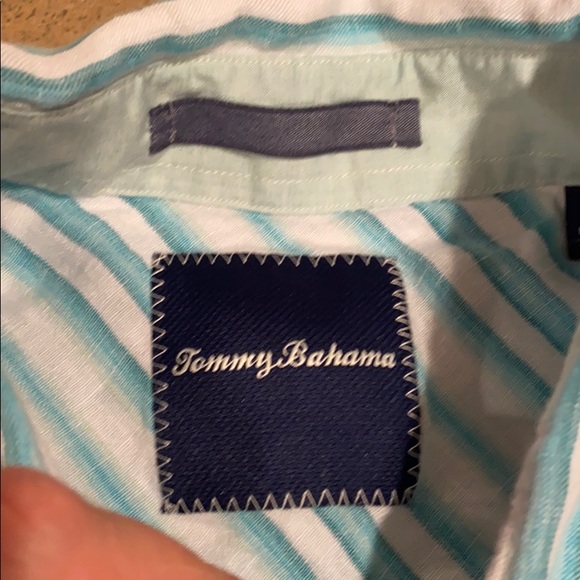 Men’s Tommy Bahama shirt size medium 100% linen - Picture 3 of 5